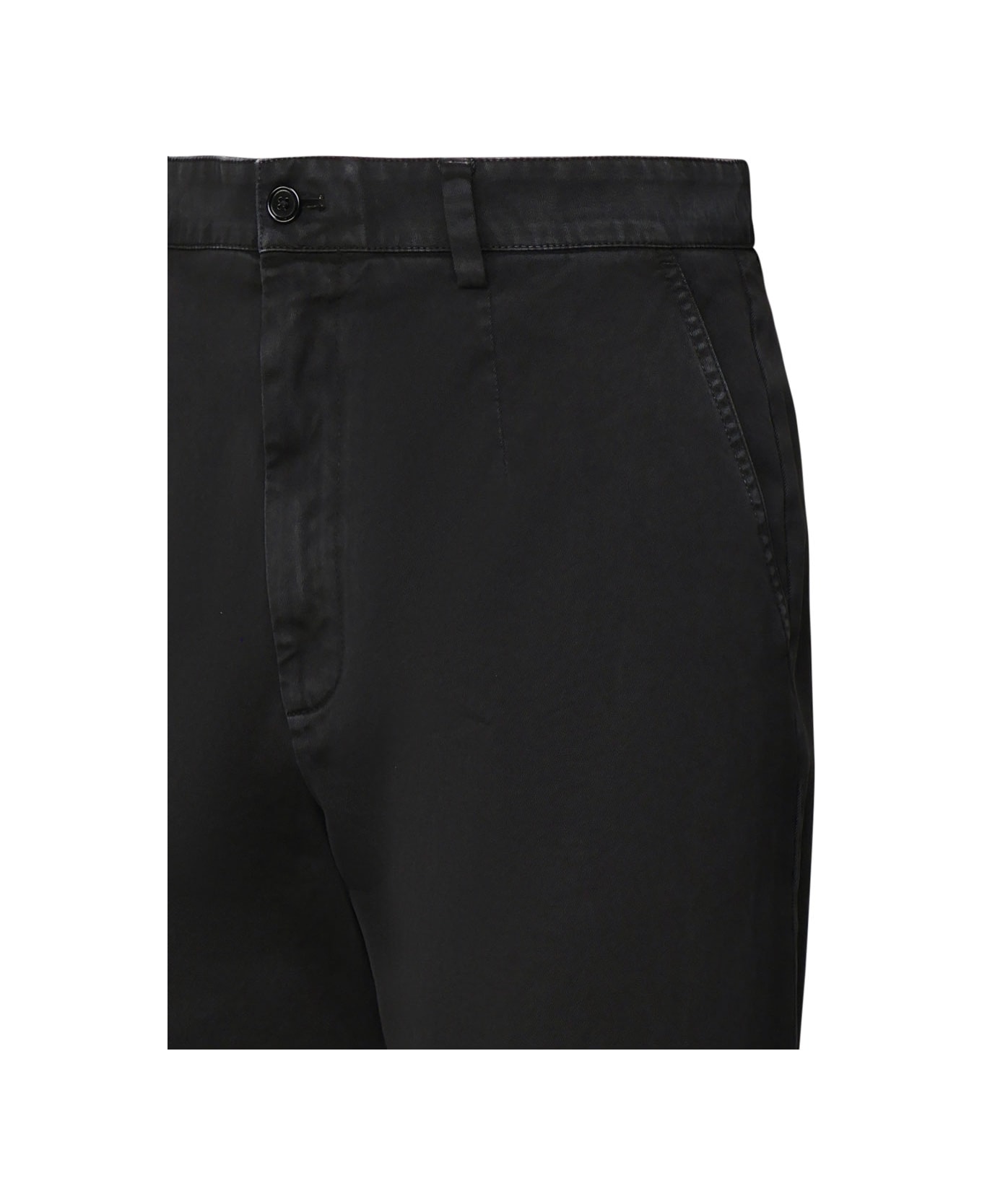 Dolce 
Gabbana Gabardine Cotton Trousers - Black