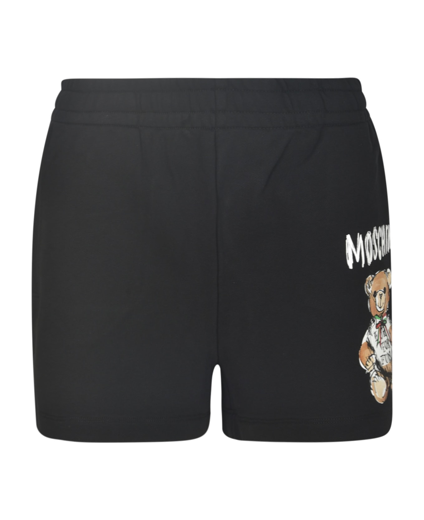 Moschino Logo Bear Shorts - Black