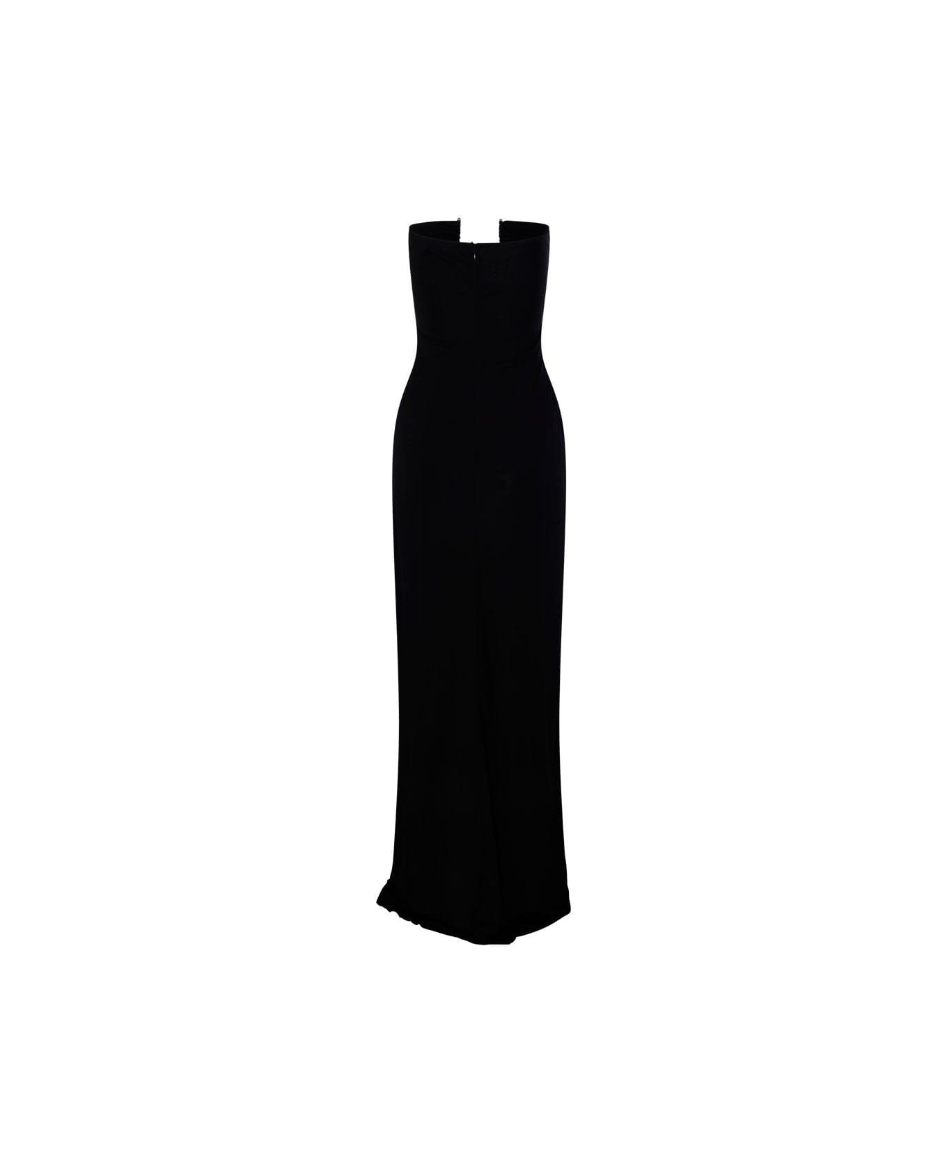 Christopher Esber Ruched Strapless Dress - BLACK