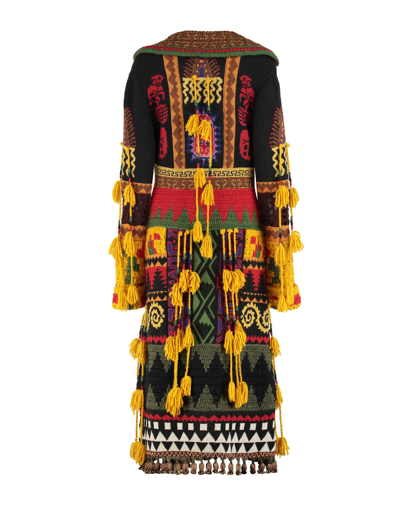 Etro Wool Blend Maxi-cardigan - Multicolor