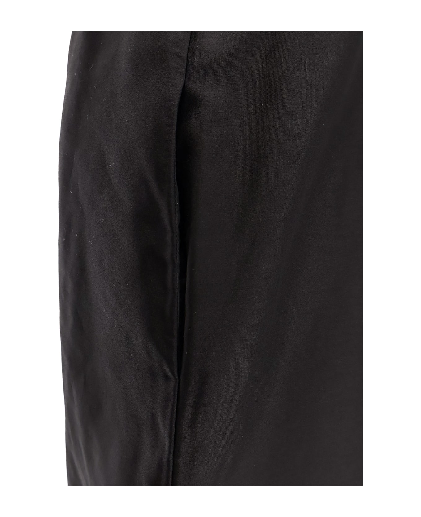 The Row Saul Cotton And Silk Long Skirt - Black