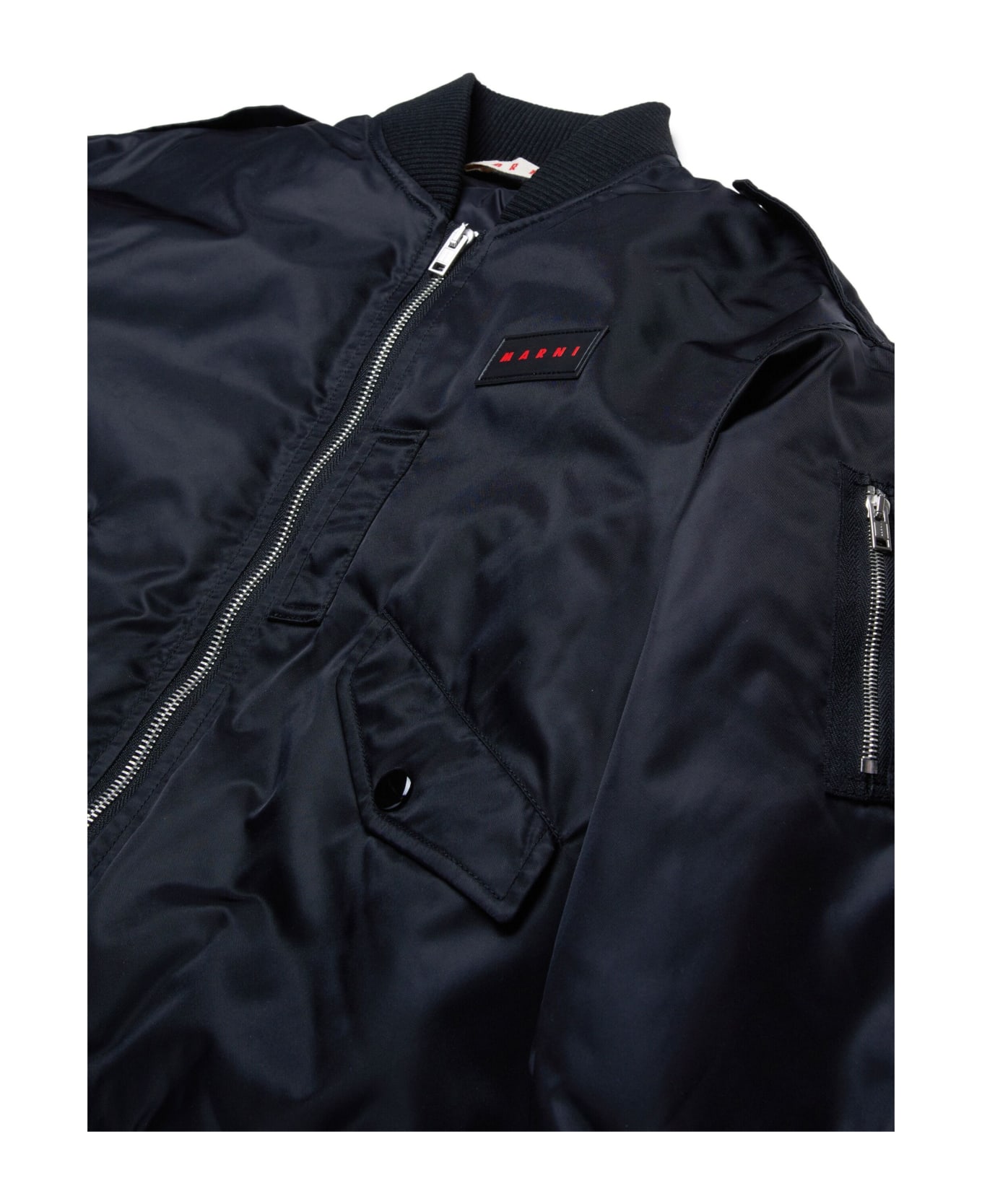 Marni Bomber Con Logo - Black