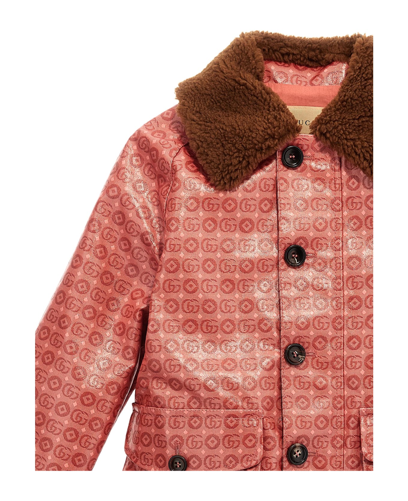 Gucci 'gg Dots' Jacket - Pink
