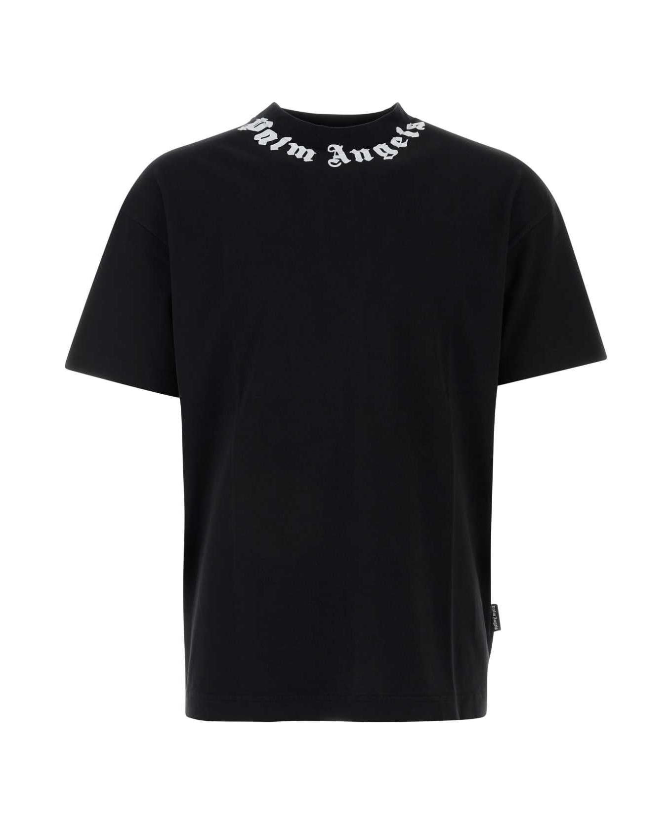 Palm Angels Black Cotton T-shirt - 1003