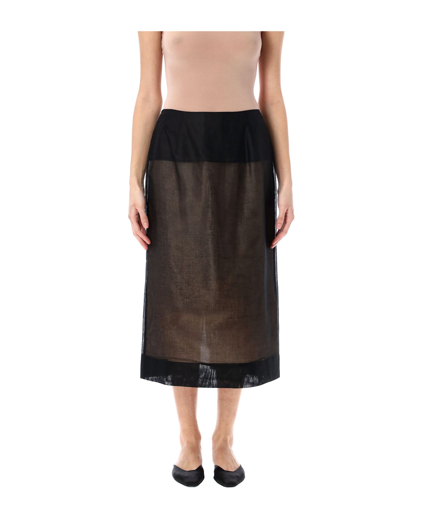 Carven Midi Skirt - Black
