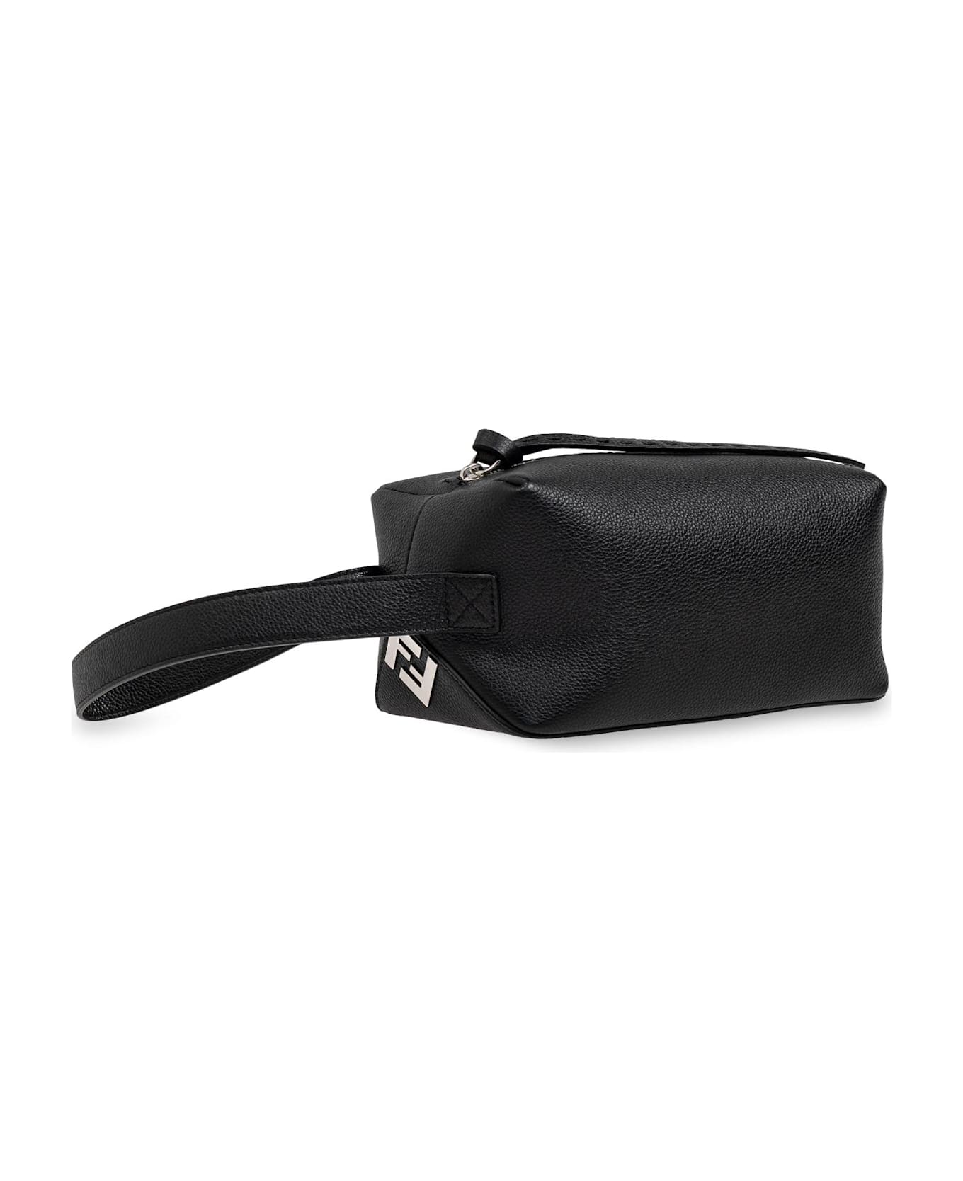 Fendi Leather Makeup Bag - Gxn Nero Palladio