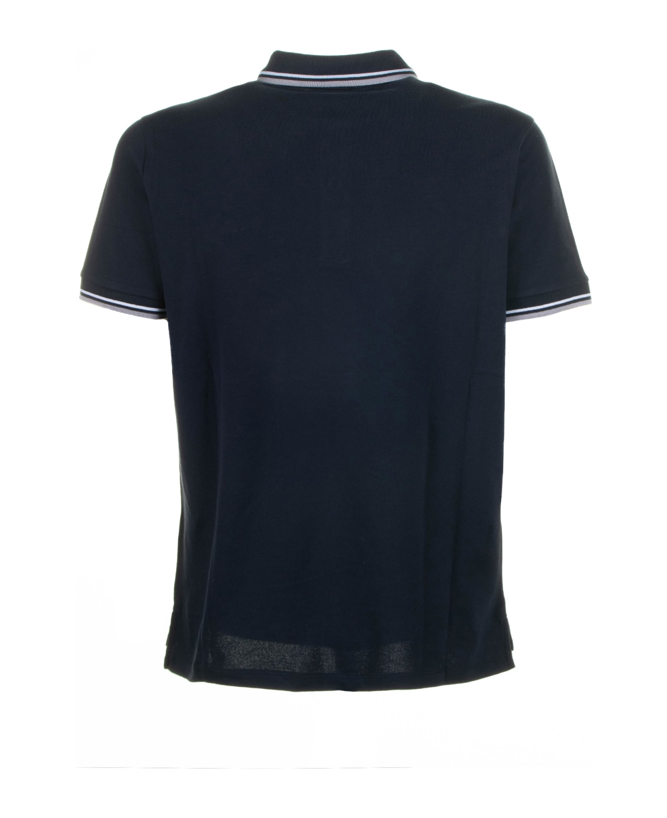 Peuterey Blue Polo Shirt With Contrasting Logo - Blu
