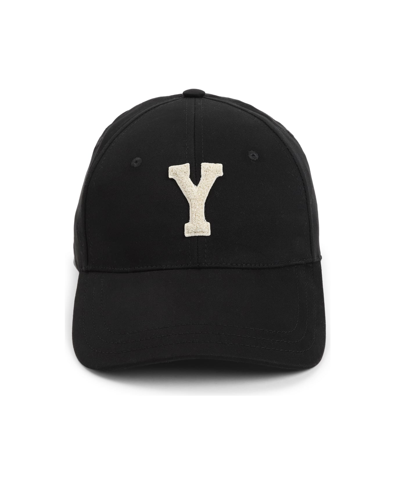 Saint Laurent College Cap - Black Ivory