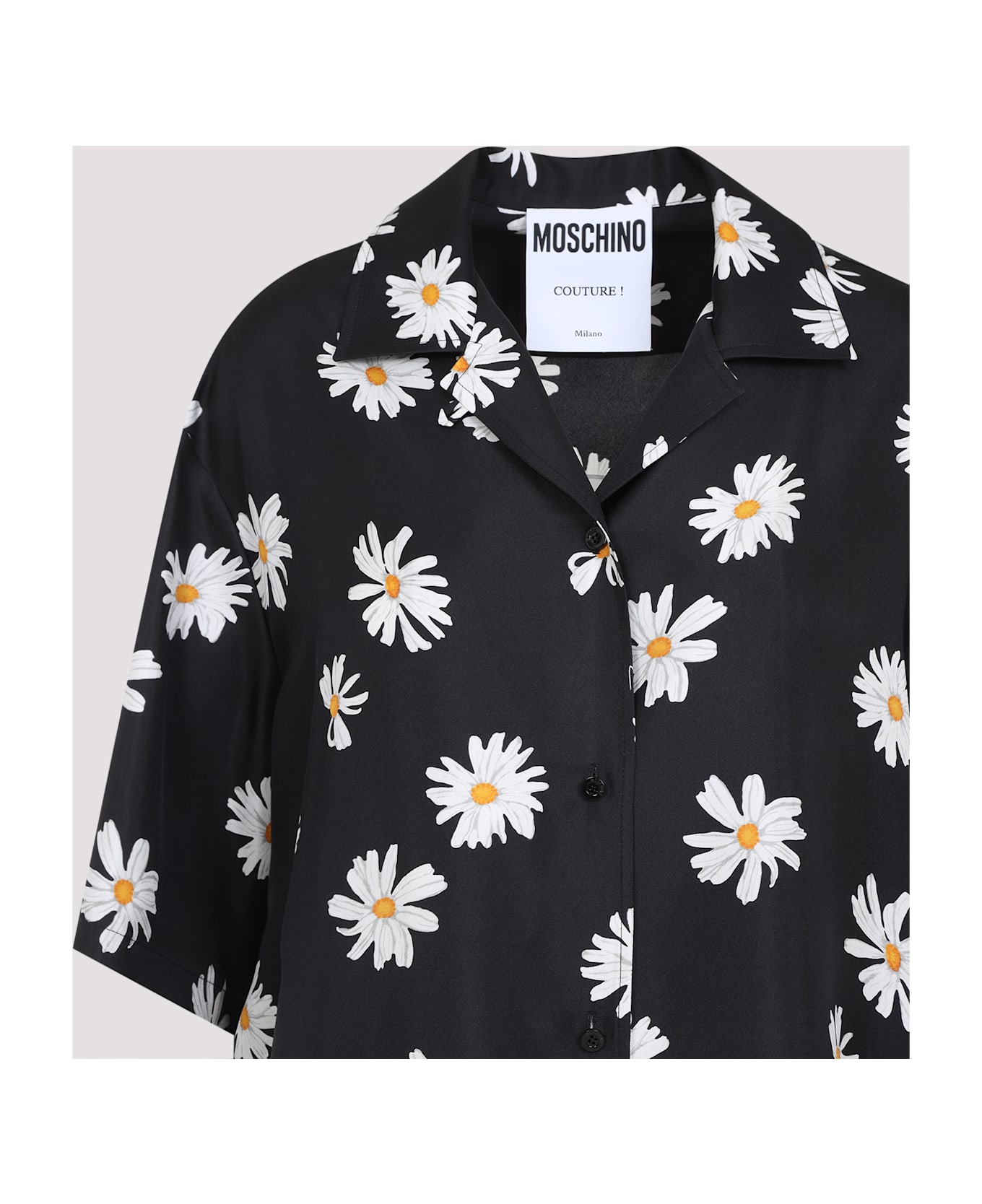 Moschino Silk Shirt - Fantasia Nero