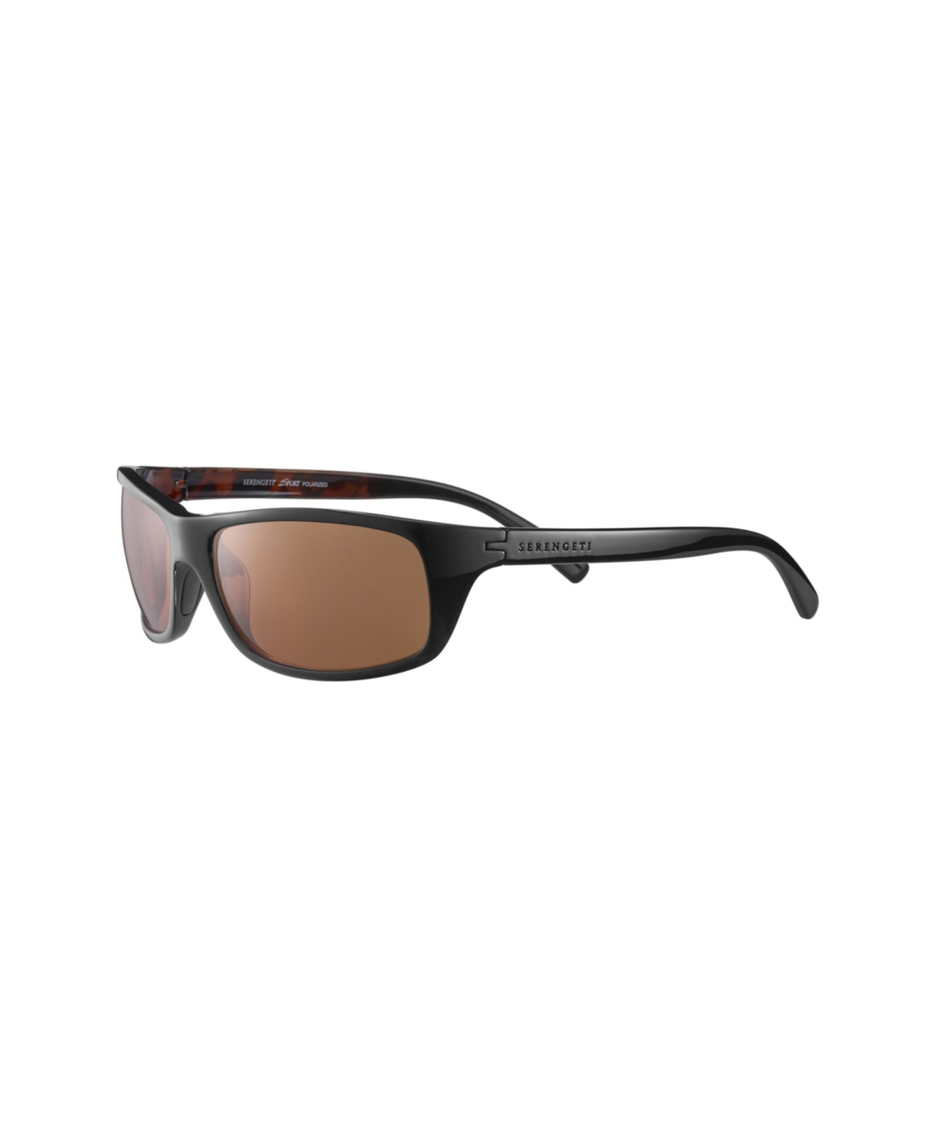 Serengeti Eyewear Bormio 009004 Sunglasses - Shiny Tortoise Black サングラス