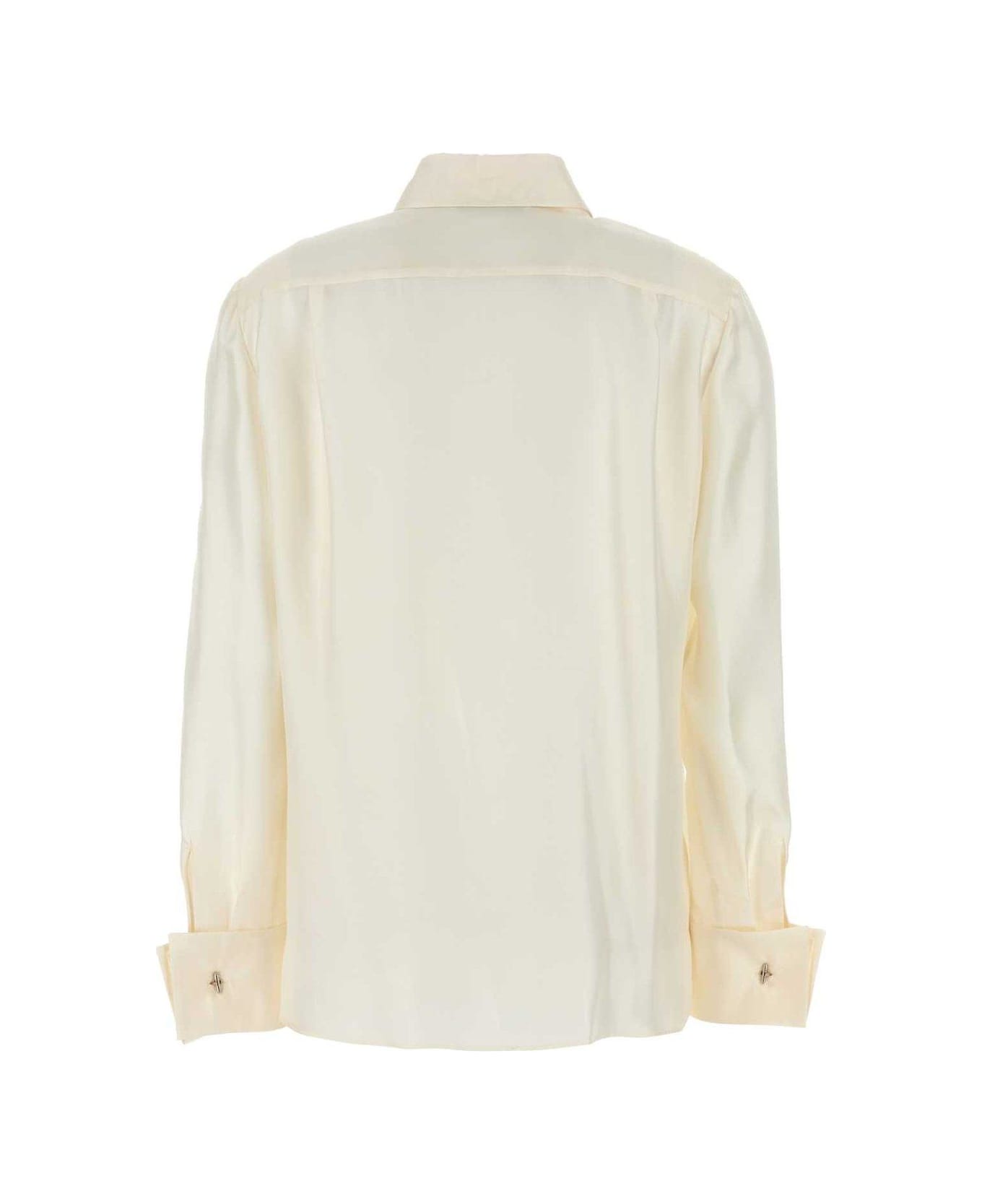 Alberta Ferretti Buttoned Straight Hem Shirt - Avorio