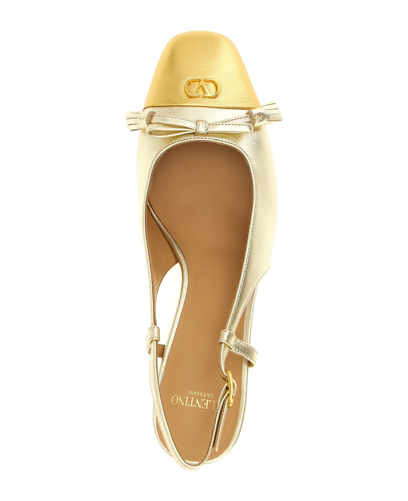 Valentino Garavani 
valet Du Roi
 Slingback - Gold