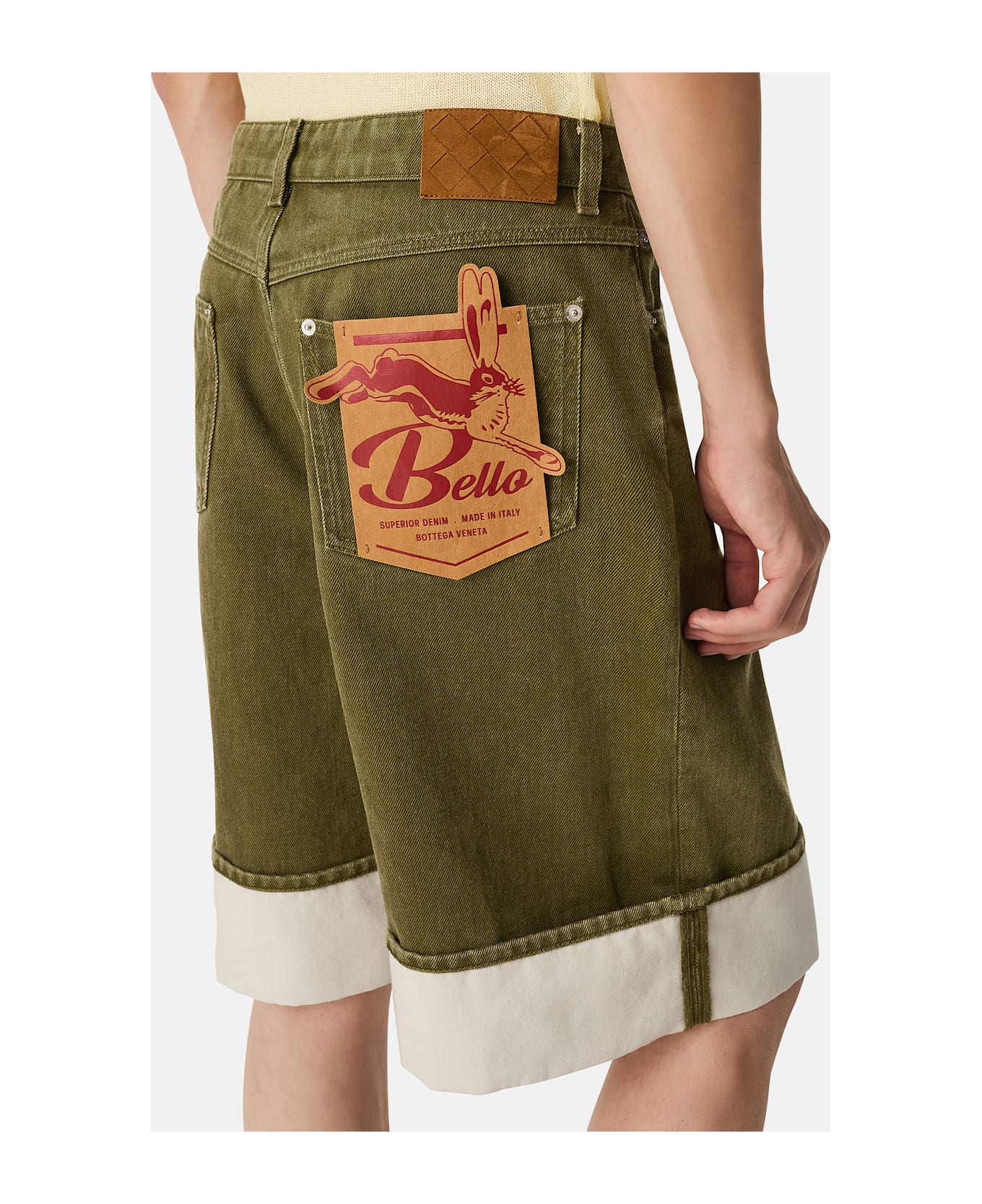 Bottega Veneta Short Pants Stone Washed - Green