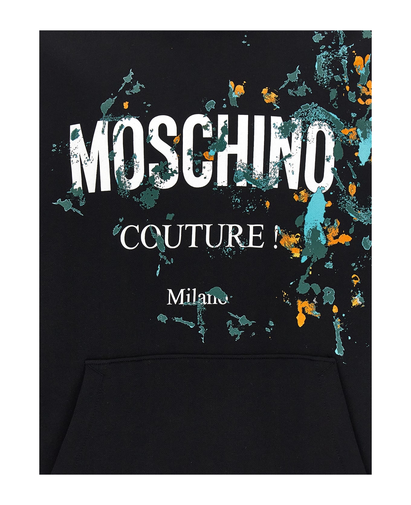 Moschino Printed Hoodie - Black   フリース