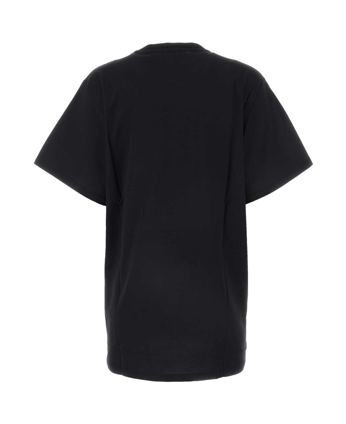 Max Mara Black Cotton Mango T-shirt - NERO