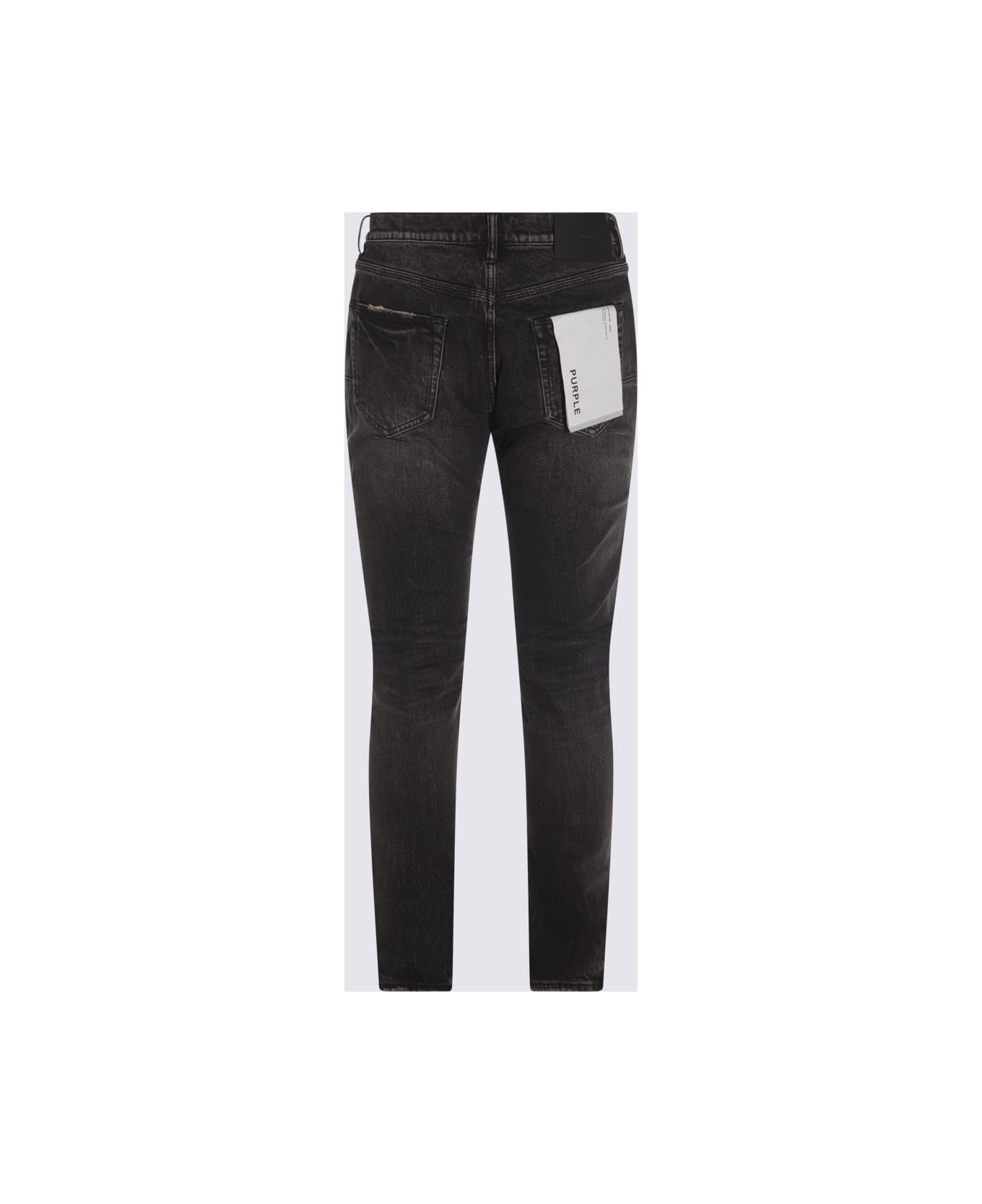 Purple Brand Dark Grey Skinny Tinted Jeans - Black