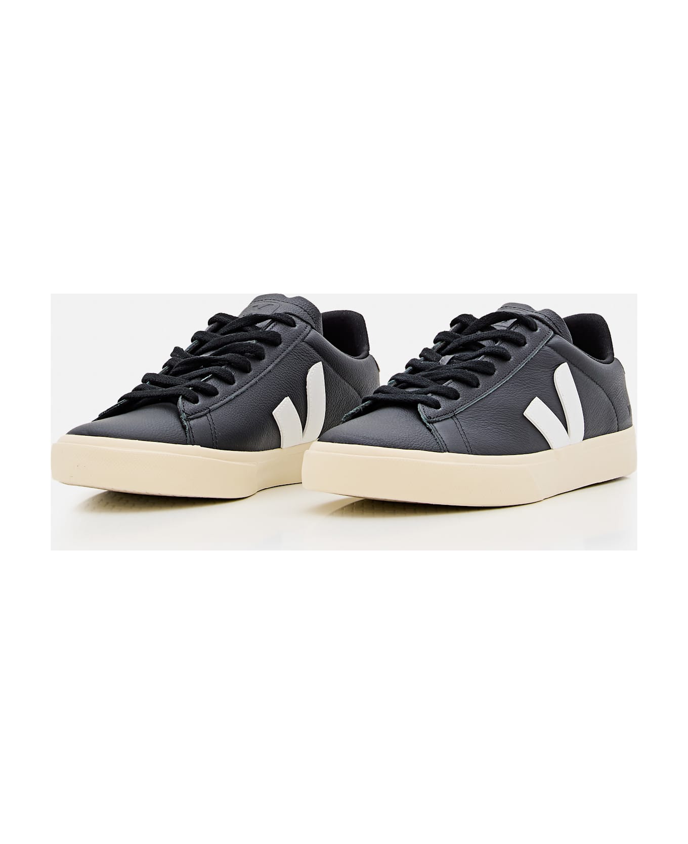 Veja Campo Leather Sneakers - Black