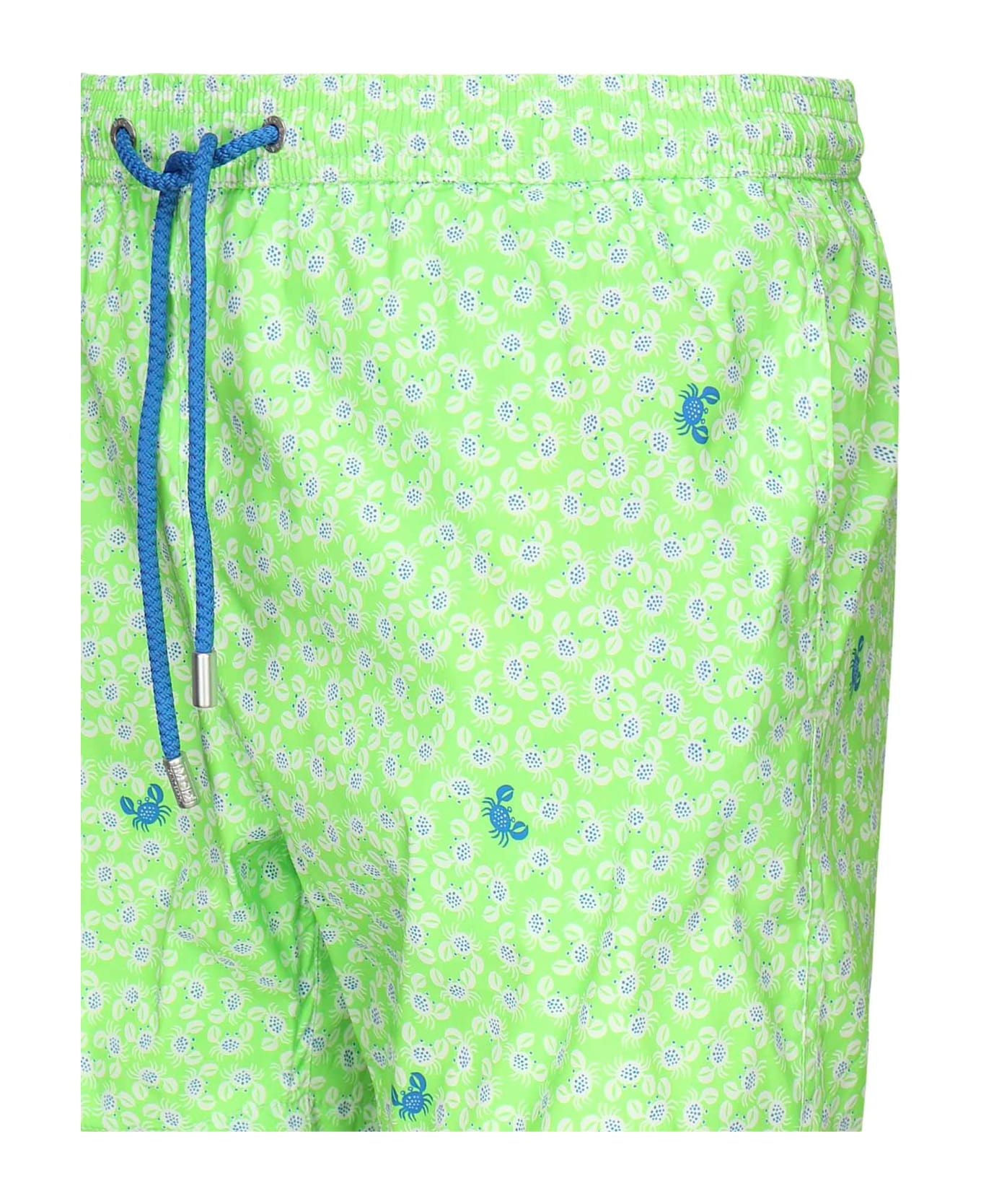 MC2 Saint Barth Swimsuit With Print - Green/Light blue/White
