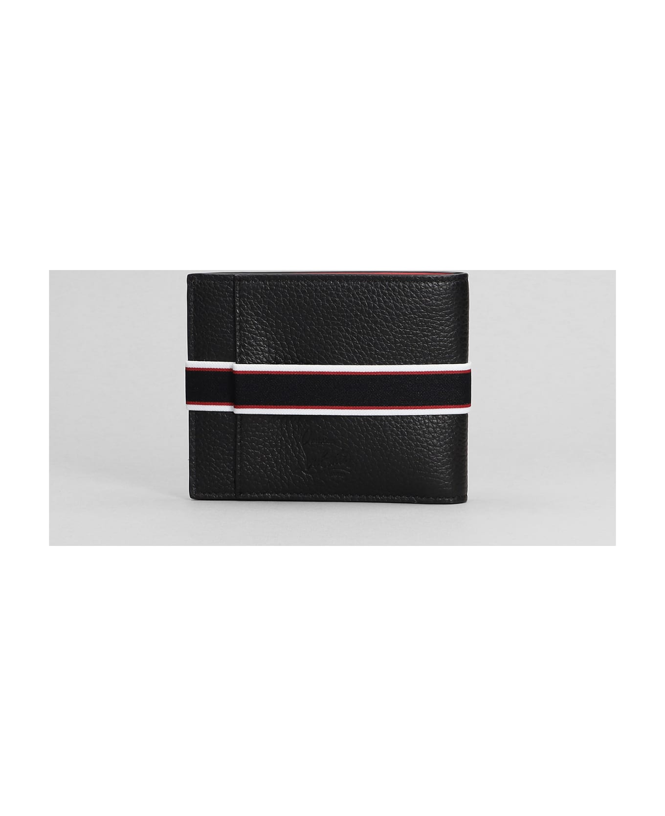 Christian Louboutin Fav Wallet In Black Leather - Black/multi/gun Metal 財布