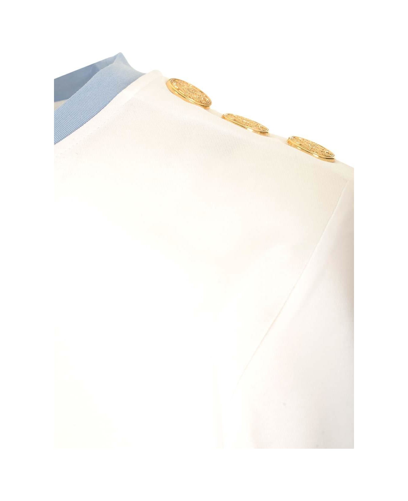Balmain Detailed T-shirt - White