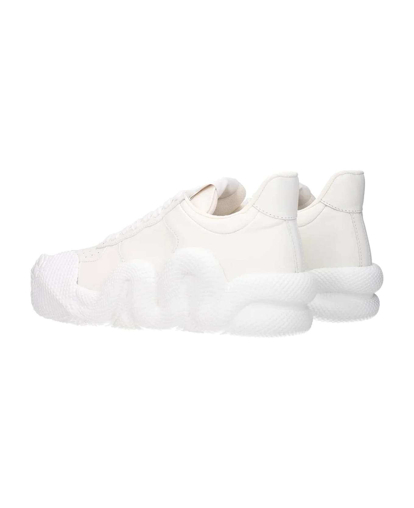 Giuseppe Zanotti Cobra Leather Sneakers - White