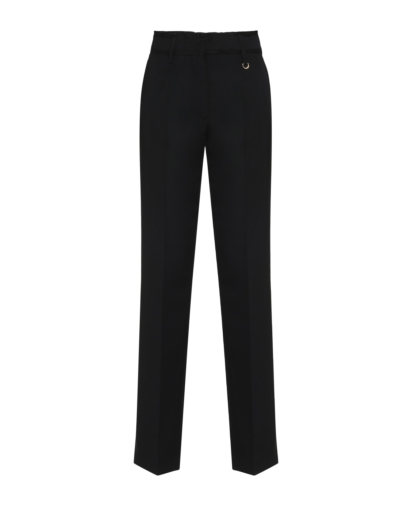Jacquemus Ficelle Wool Trousers - black