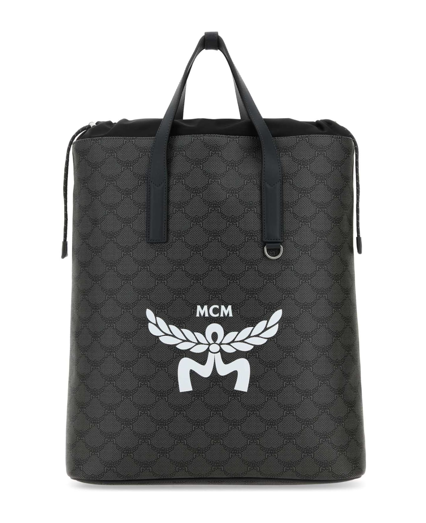 MCM Printed Canvas Himmel Backpack - DARKGREY トートバッグ