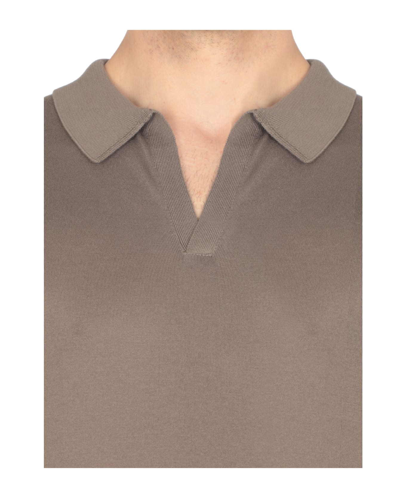 John Smedley Noah Polo Shirt - Beige