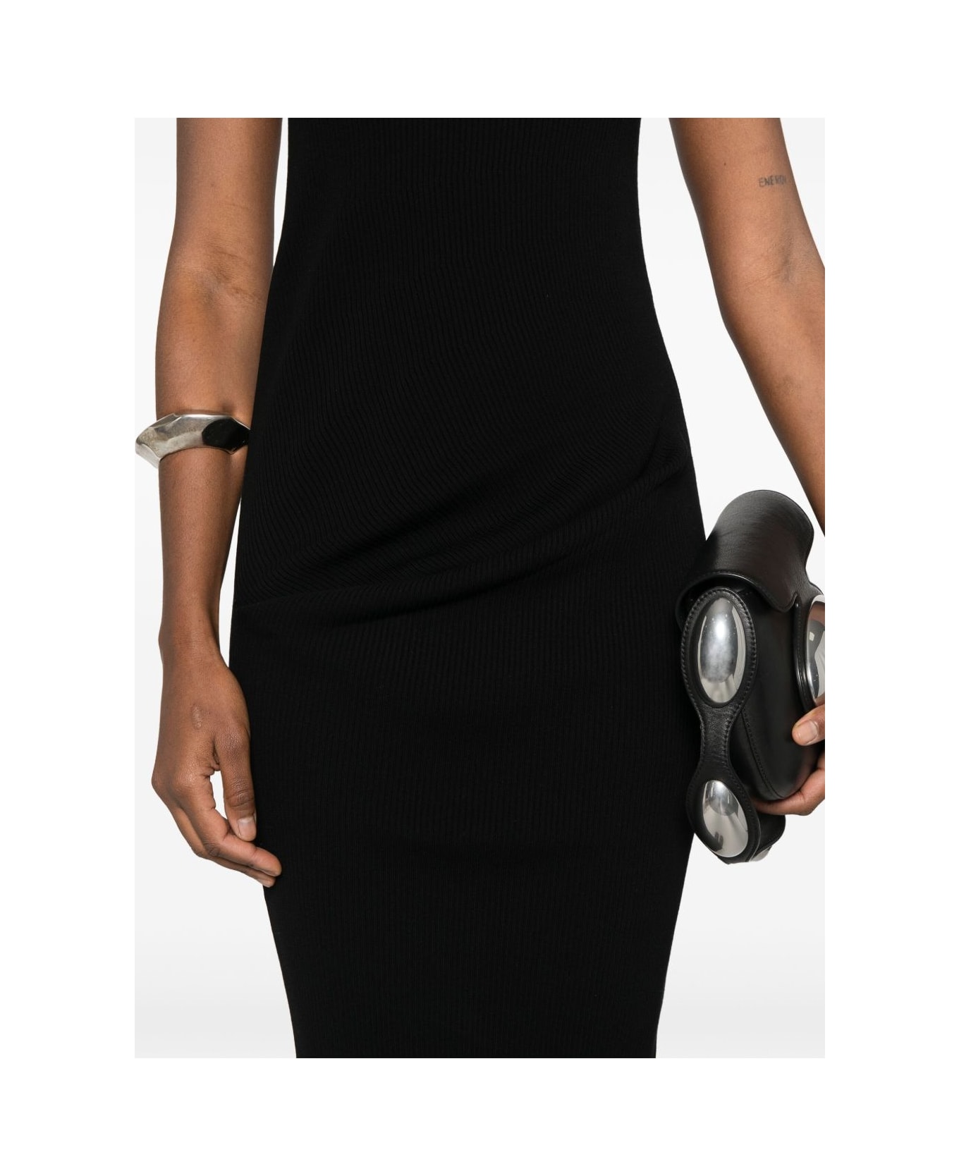 Rick Owens Knitted Long Dress - Black