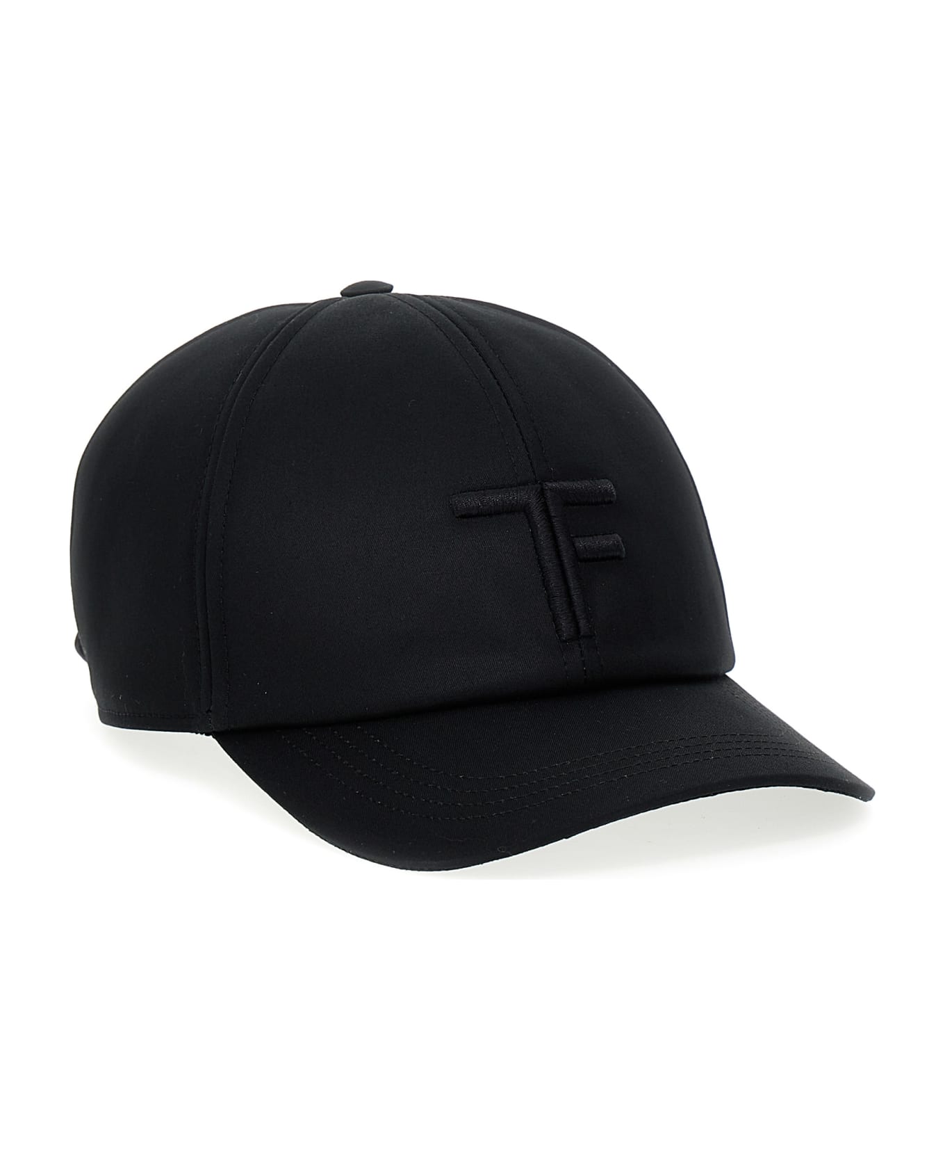 Tom Ford Logo Embroidery Cap - Black  
