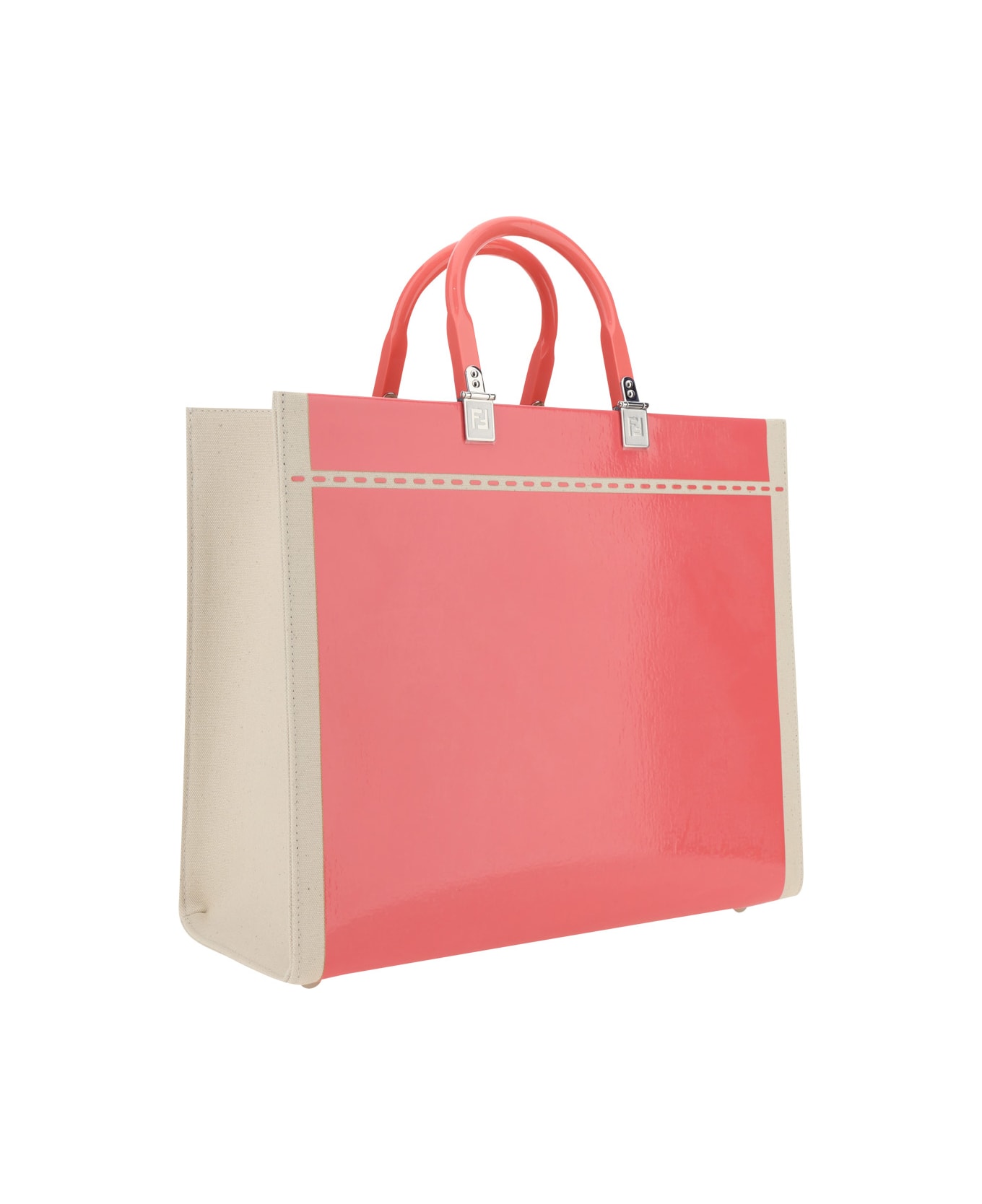 Fendi Sunshine Handbag - Grezzo+pink Dalia+palladio