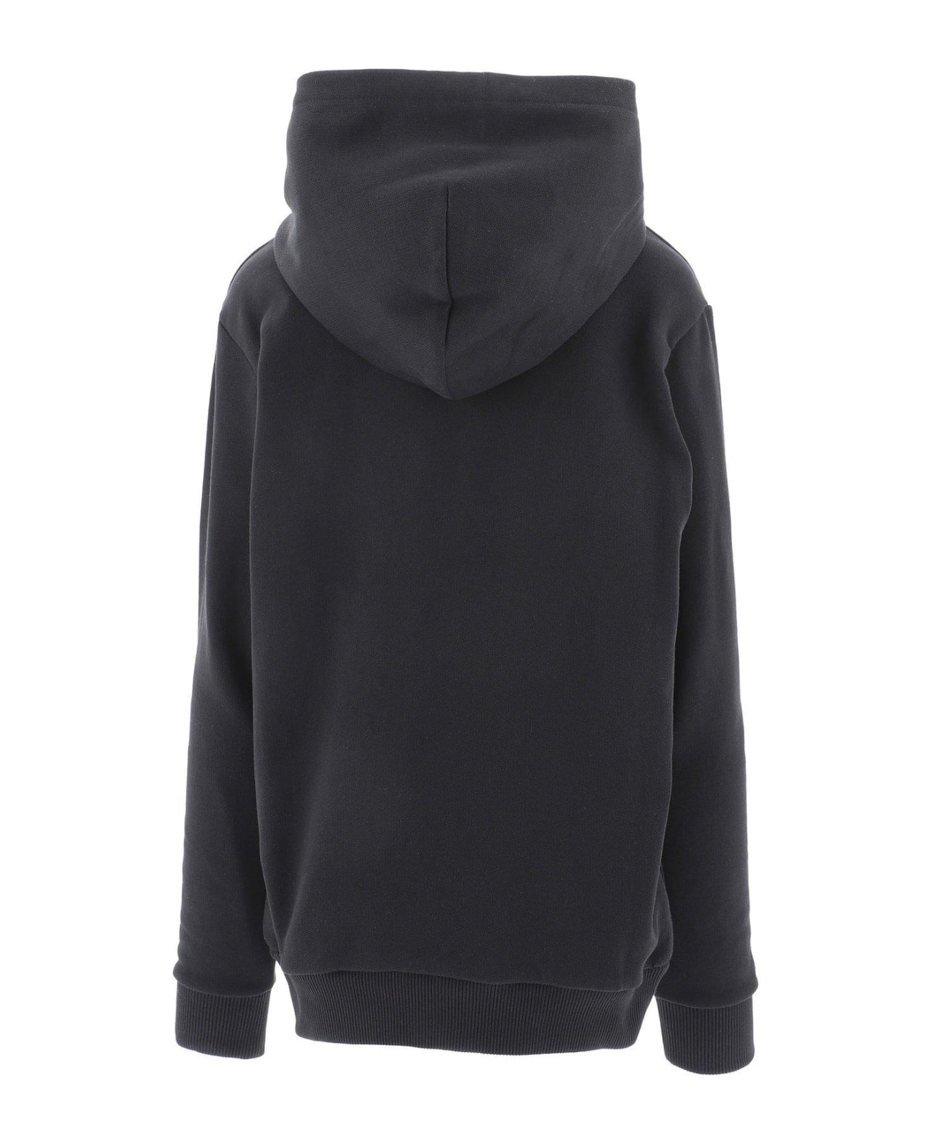 Dolce & Gabbana Logo Embroidered Hooded Jacket - Black コート＆ジャケット
