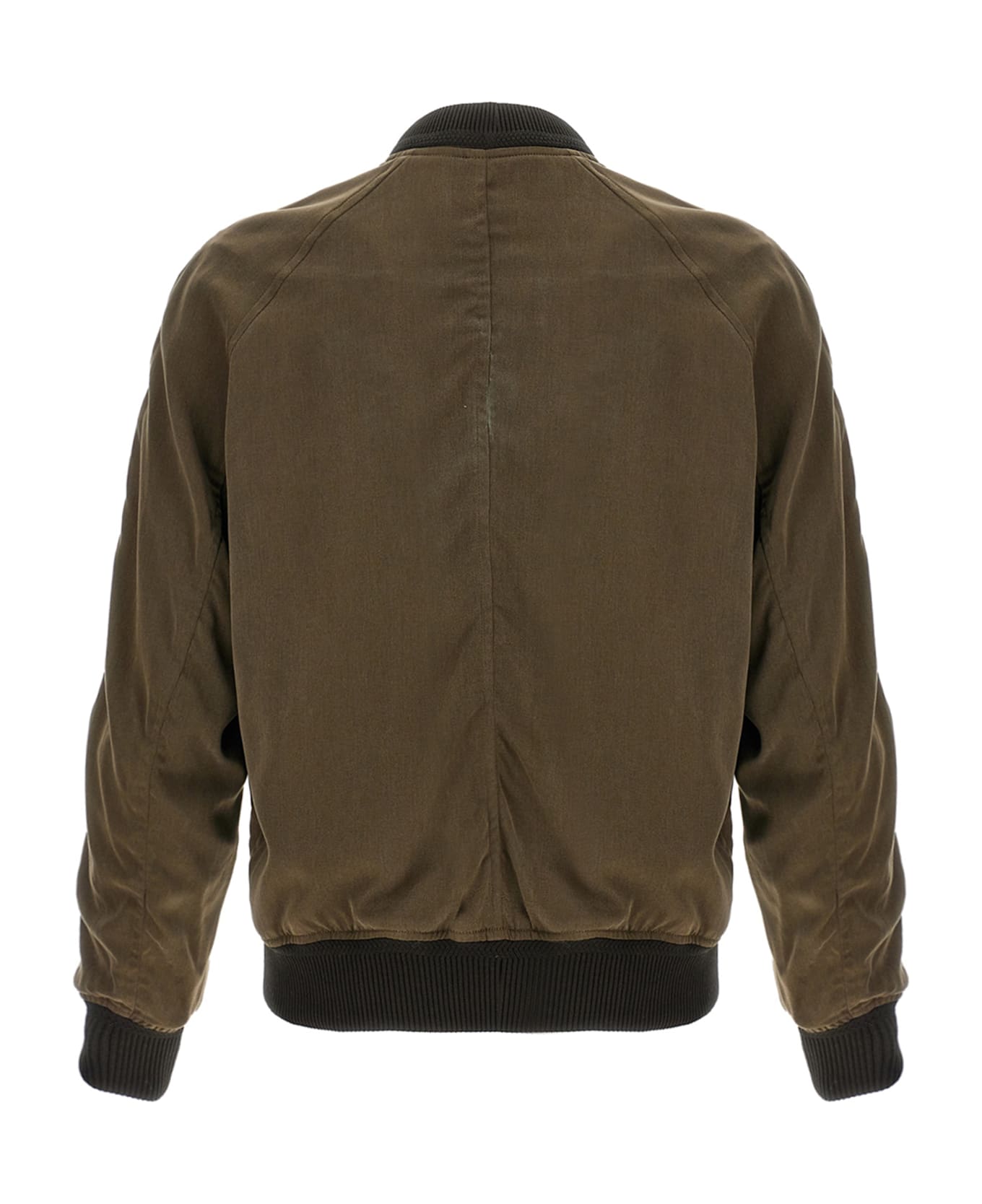 Tom Ford Gabardine Fluid Bomber Jacket - Brown
