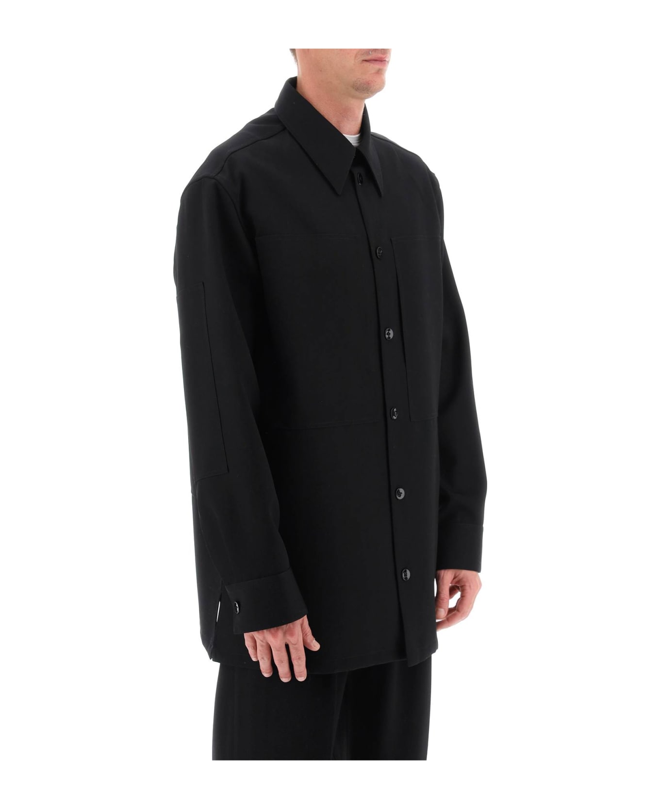 Jil Sander Wool Shirt - BLACK (Black)