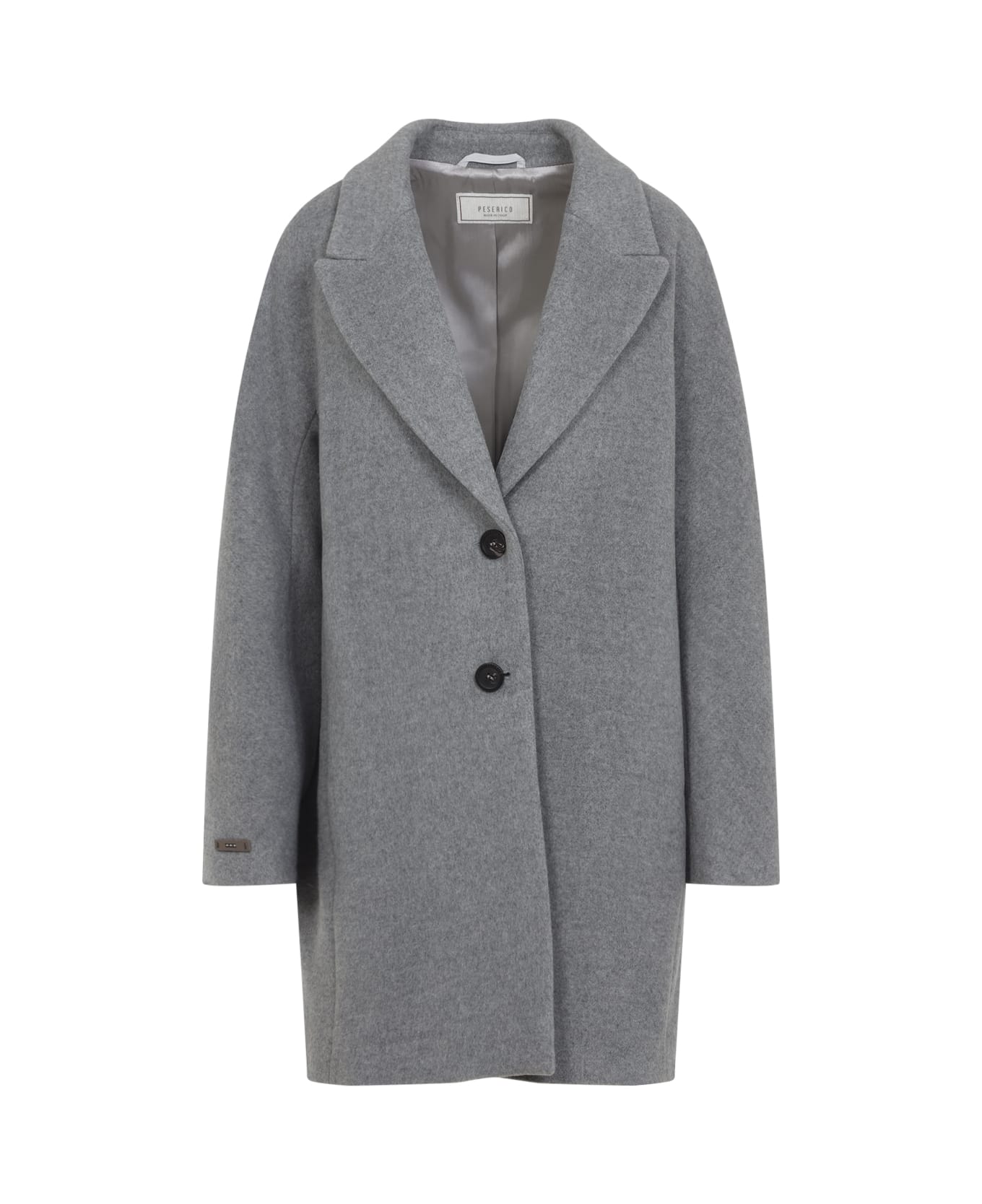 Peserico Cocoon Coat - Grigio Pietra