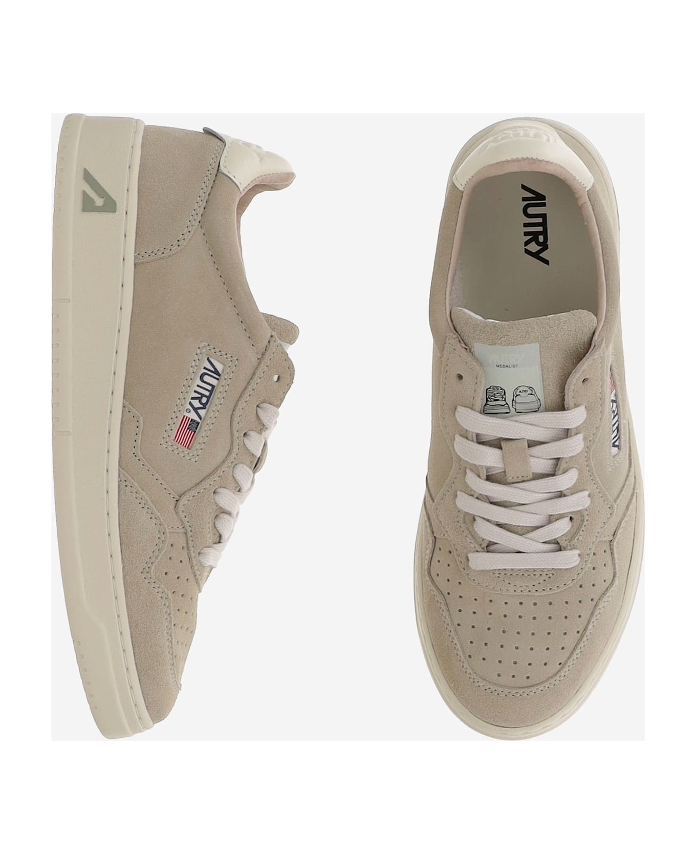 Autry Medalist Low Sneakers - Beige