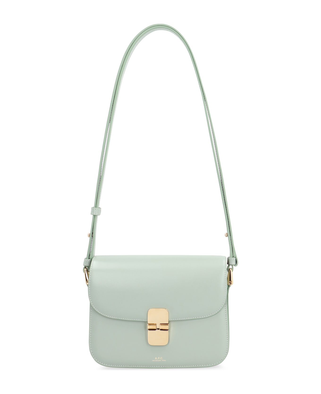 A.P.C. Grace Small Leather Crossbody Bag - green