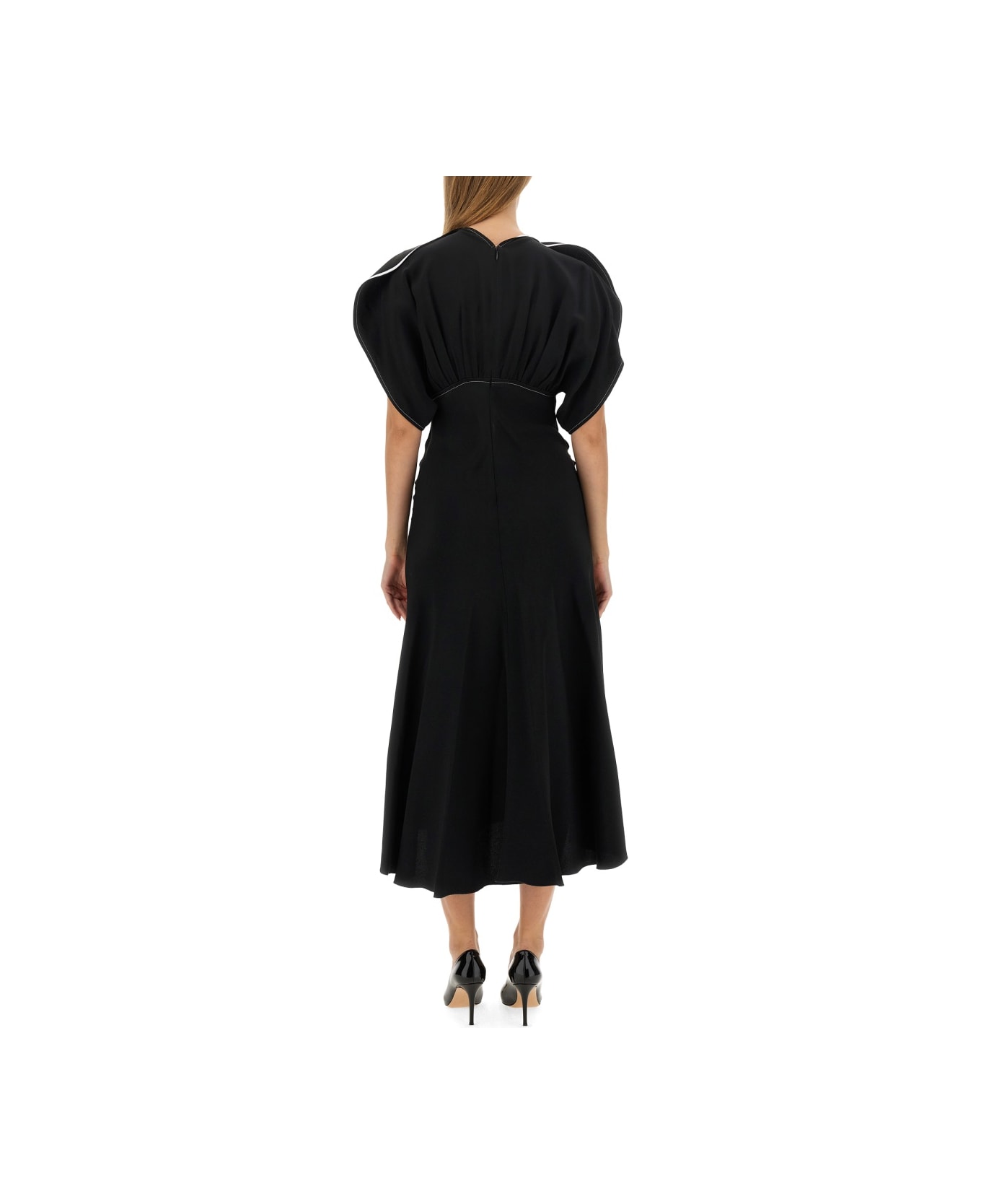 Victoria Beckham Midi Dress - BLACK