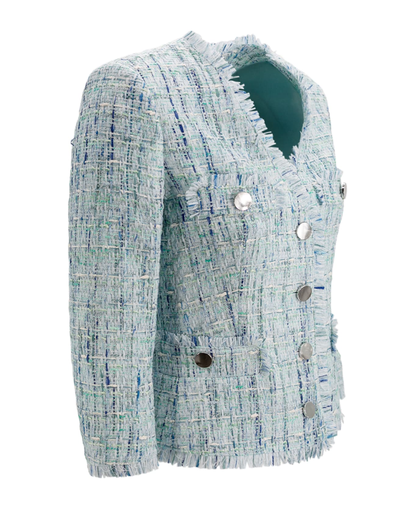 Tagliatore Cotton Blend Jacket - Azzurra