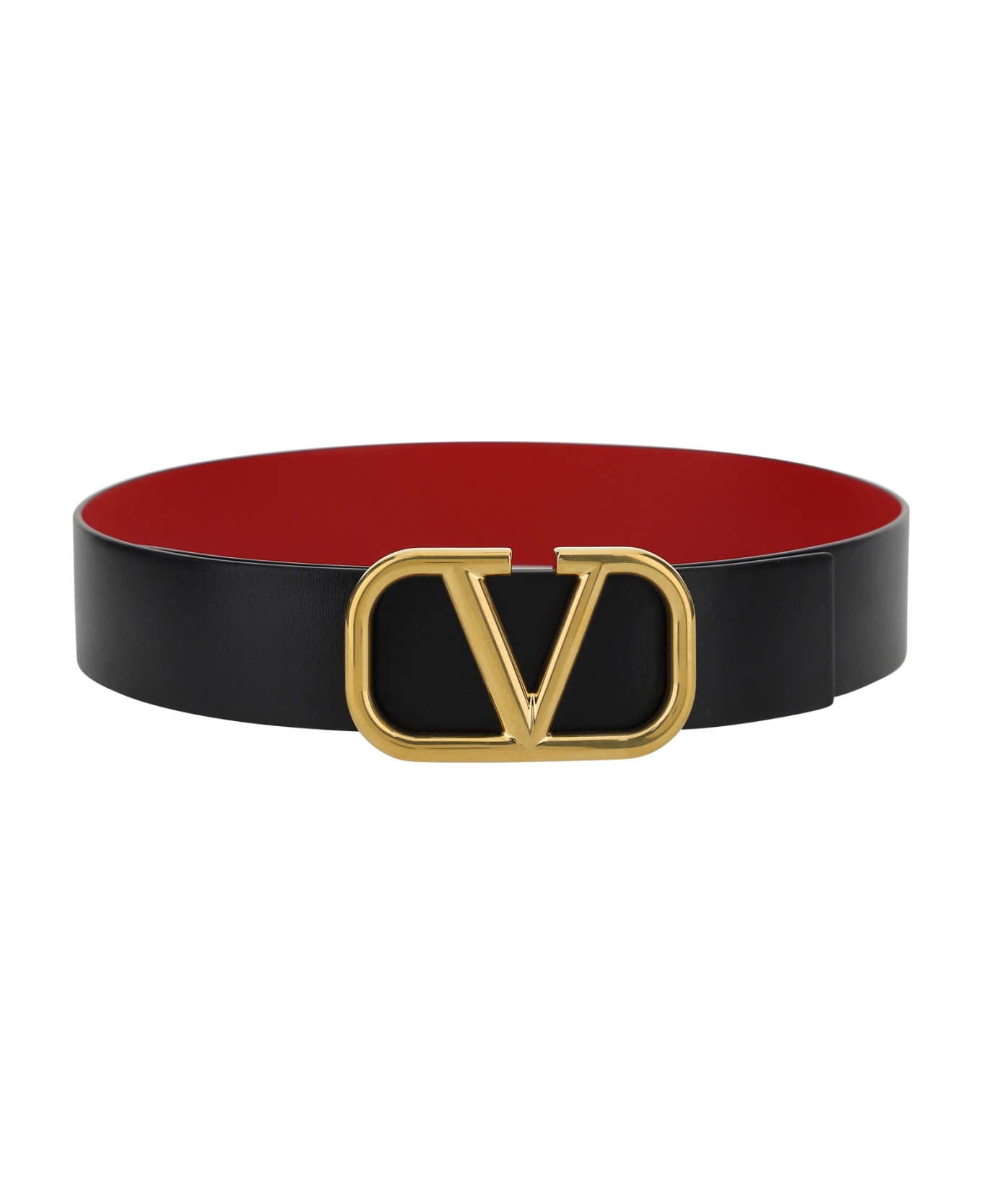 Valentino Garavani Vlogo Belt - Nero-rouge Pur
