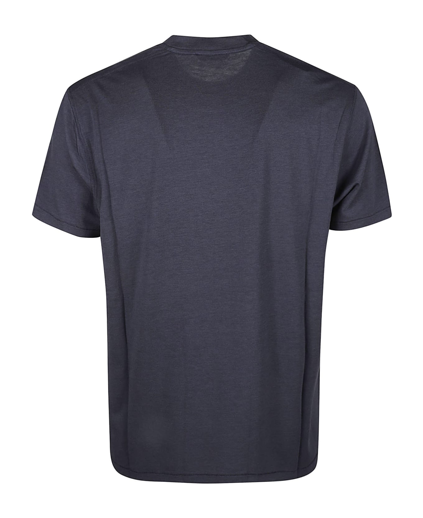 Tom Ford Round Neck Plain T-shirt - Navy