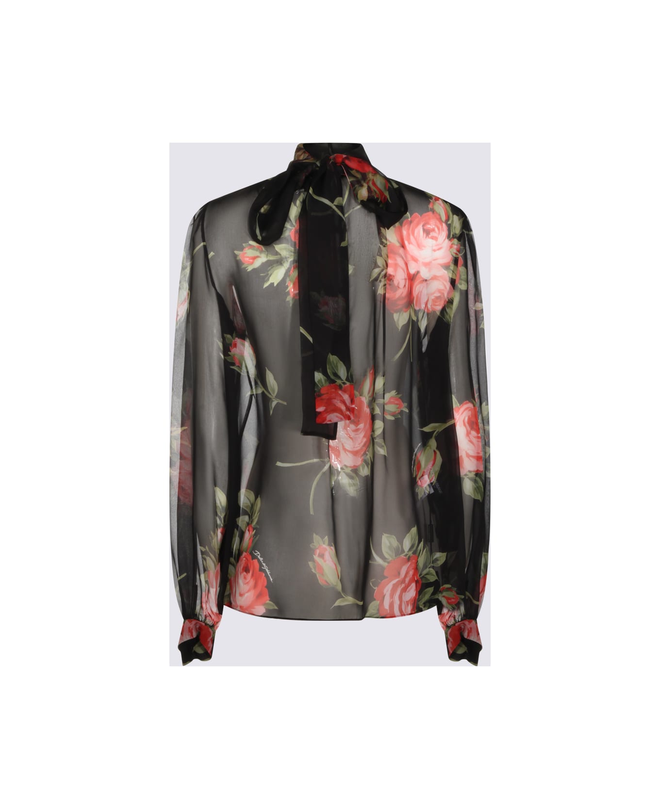 Dolce & Gabbana Black Silk Shirt - ROSE F.DO NERO