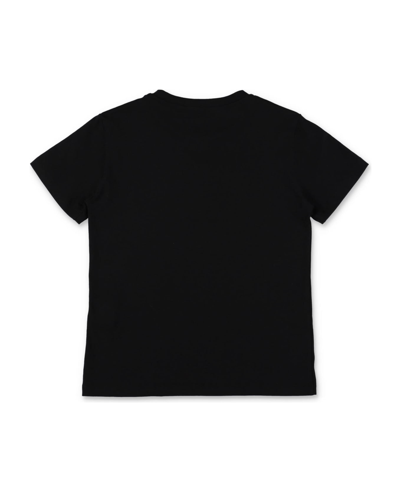 Versace T-shirt Nera In Jersey Di Cotone - Nero Tシャツ＆ポロシャツ