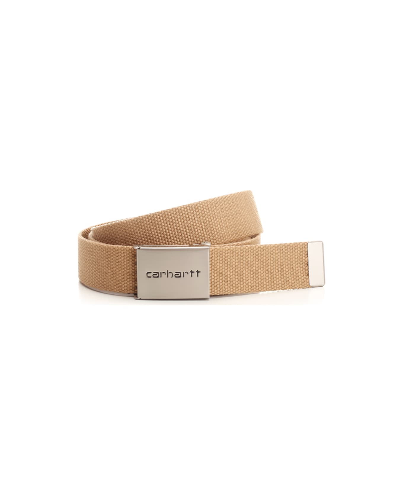 Carhartt Beige 'clip Chrome' Belt - Beige