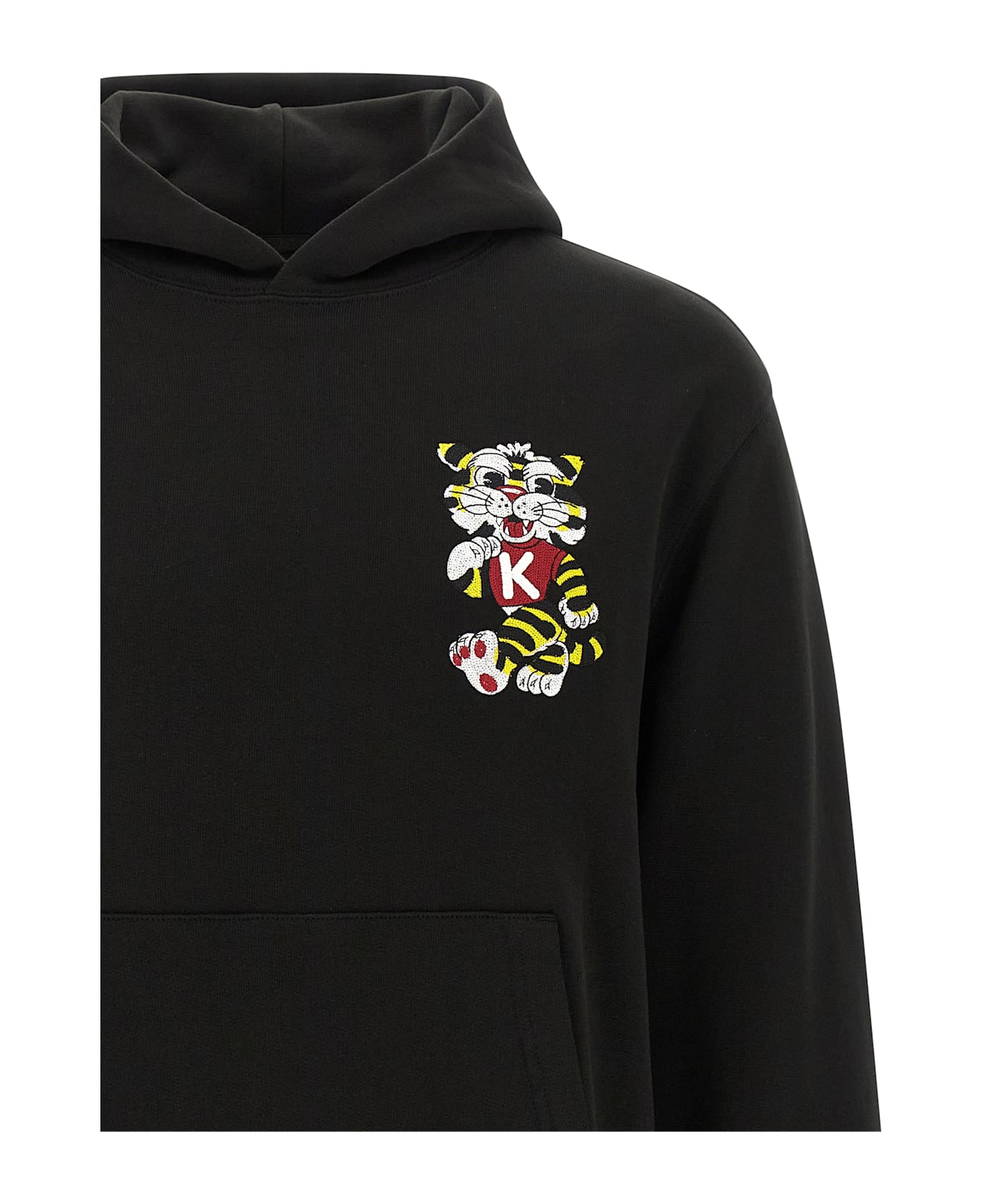 Kenzo 'wild Tiger Embroidered' Hoodie - Black  