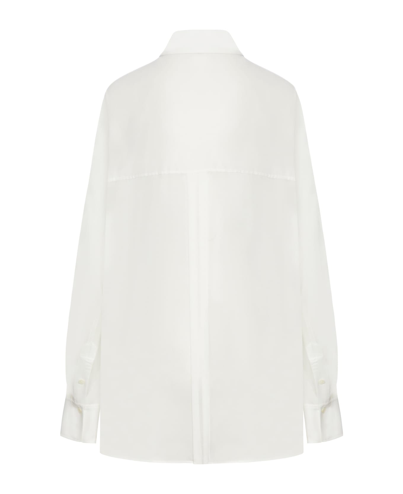 Totême Kimono-sleeve Cotton Shirt - Off White
