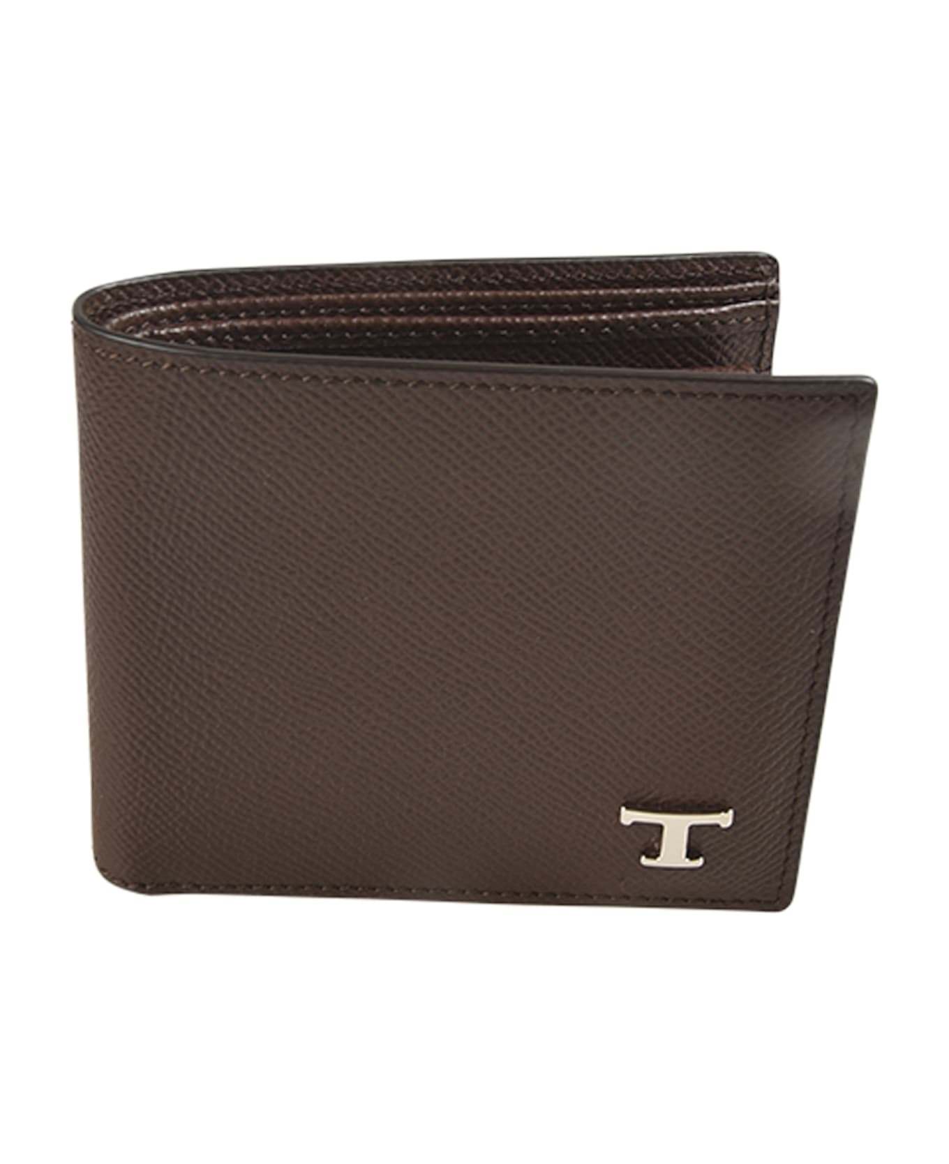 Tod
s T Plaque Billfold Wallet - Brown