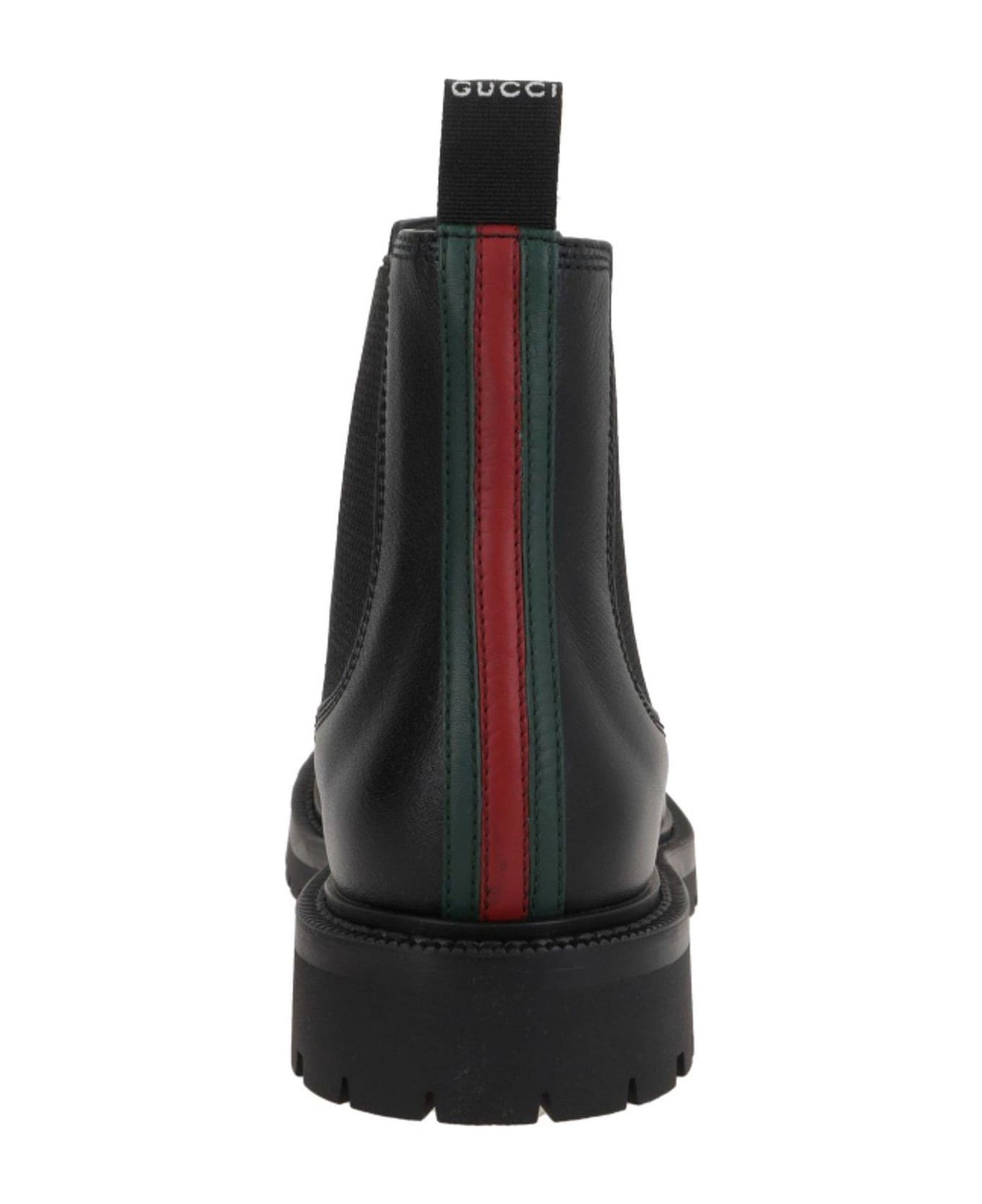 Gucci Web Detailed Boots