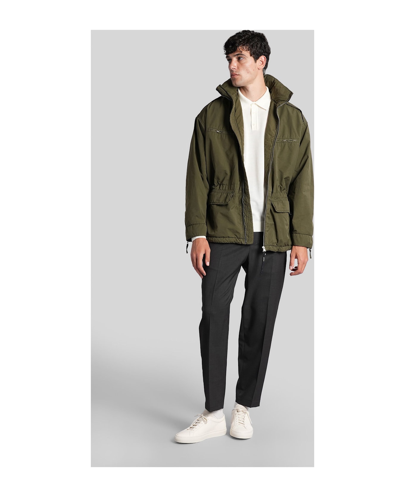 Aspesi Gravel Casual Jacket In Green Polyester - green