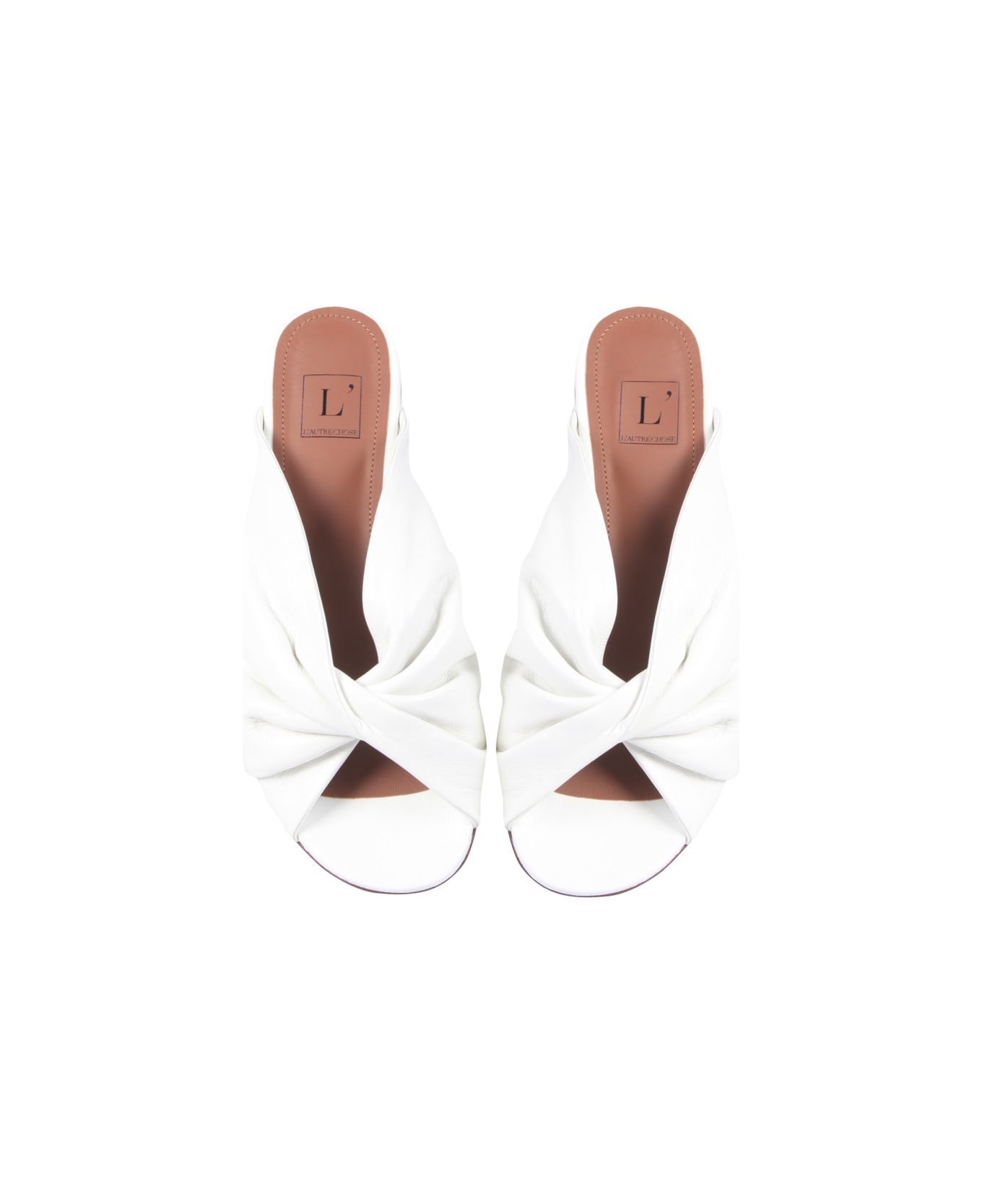L'Autre Chose Low Sandals - WHITE